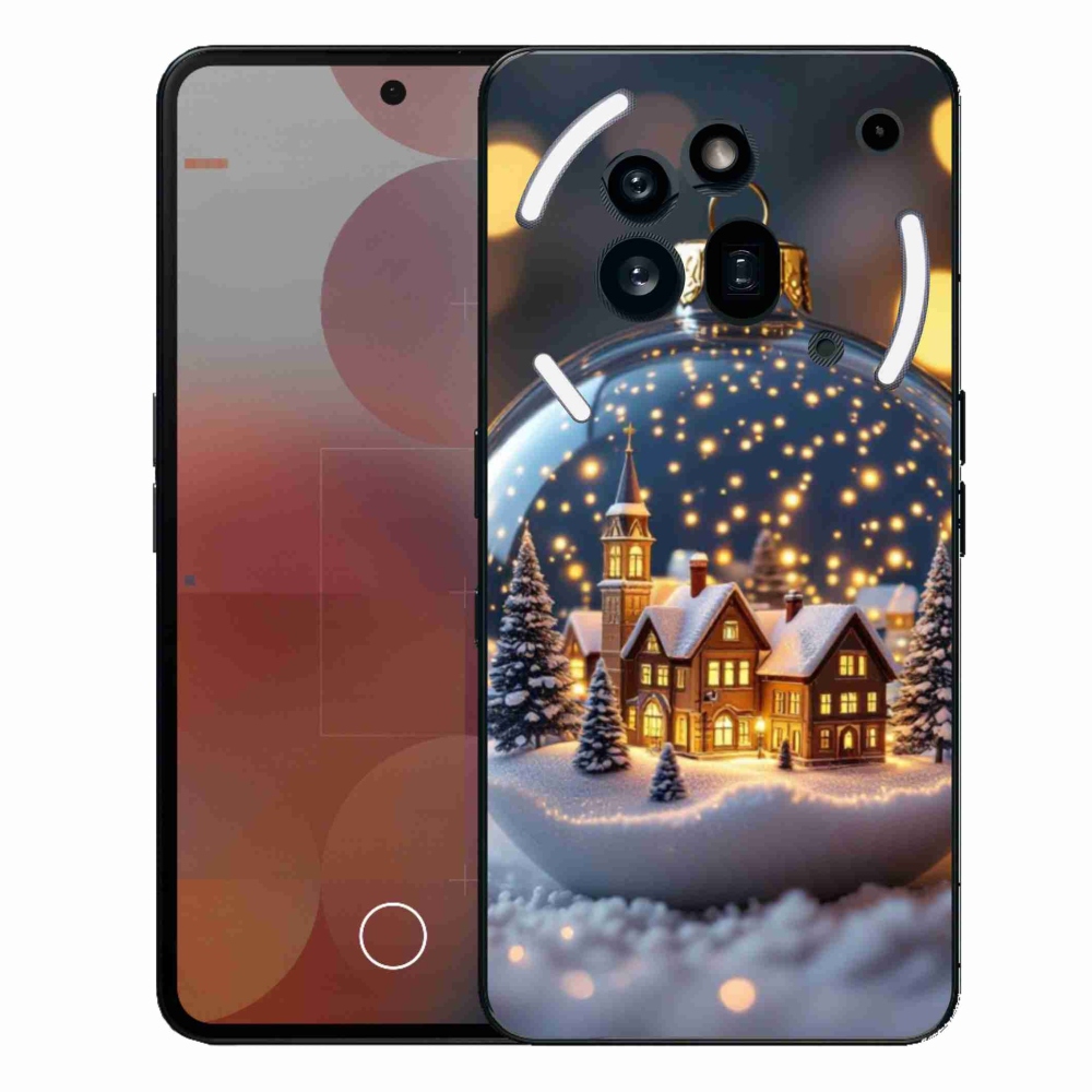 Gelový kryt mmCase na Nothing Phone (3a) Pro - vánoční koule 4