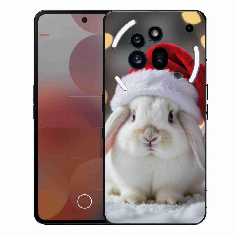 Gelový kryt mmCase na Nothing Phone (3a) Pro - vánoční králík