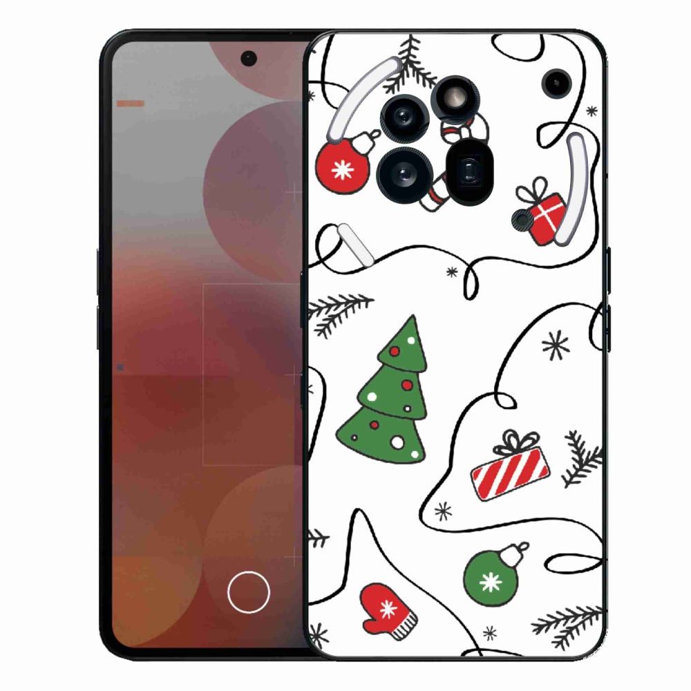 Gelový kryt mmCase na Nothing Phone (3a) Pro - vánoční motivy
