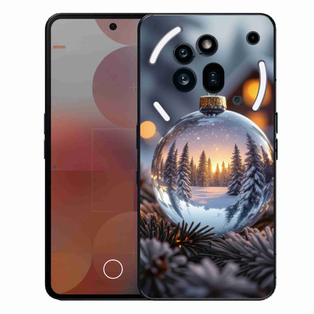 Gelový kryt mmCase na Nothing Phone (3a) Pro - vánoční ozdoba