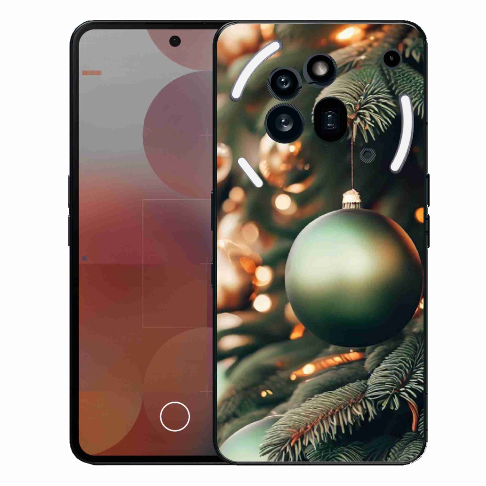 Gelový kryt mmCase na Nothing Phone (3a) Pro - vánoční ozdoby 1