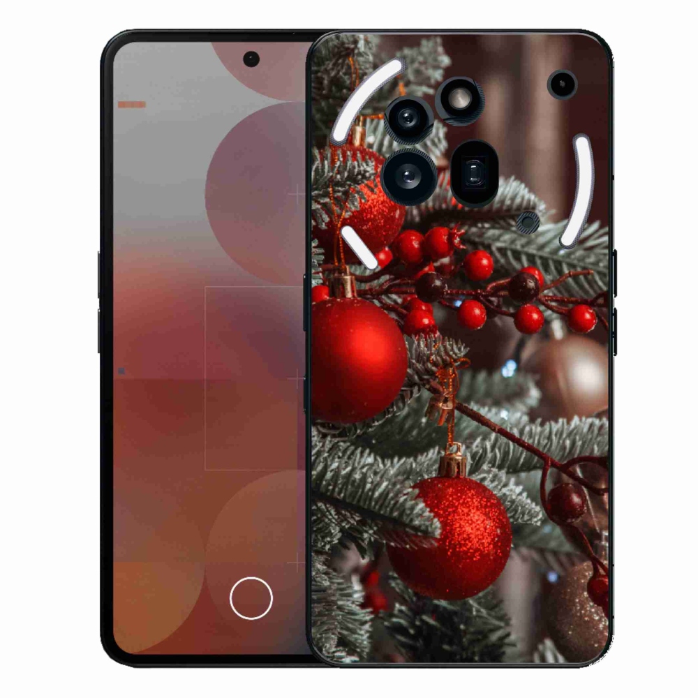 Gelový kryt mmCase na Nothing Phone (3a) Pro - vánoční ozdoby 2