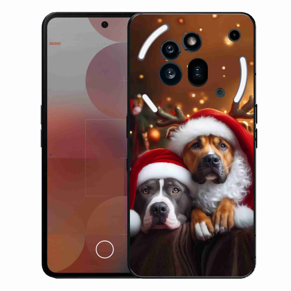 Gelový kryt mmCase na Nothing Phone (3a) Pro - vánoční psi