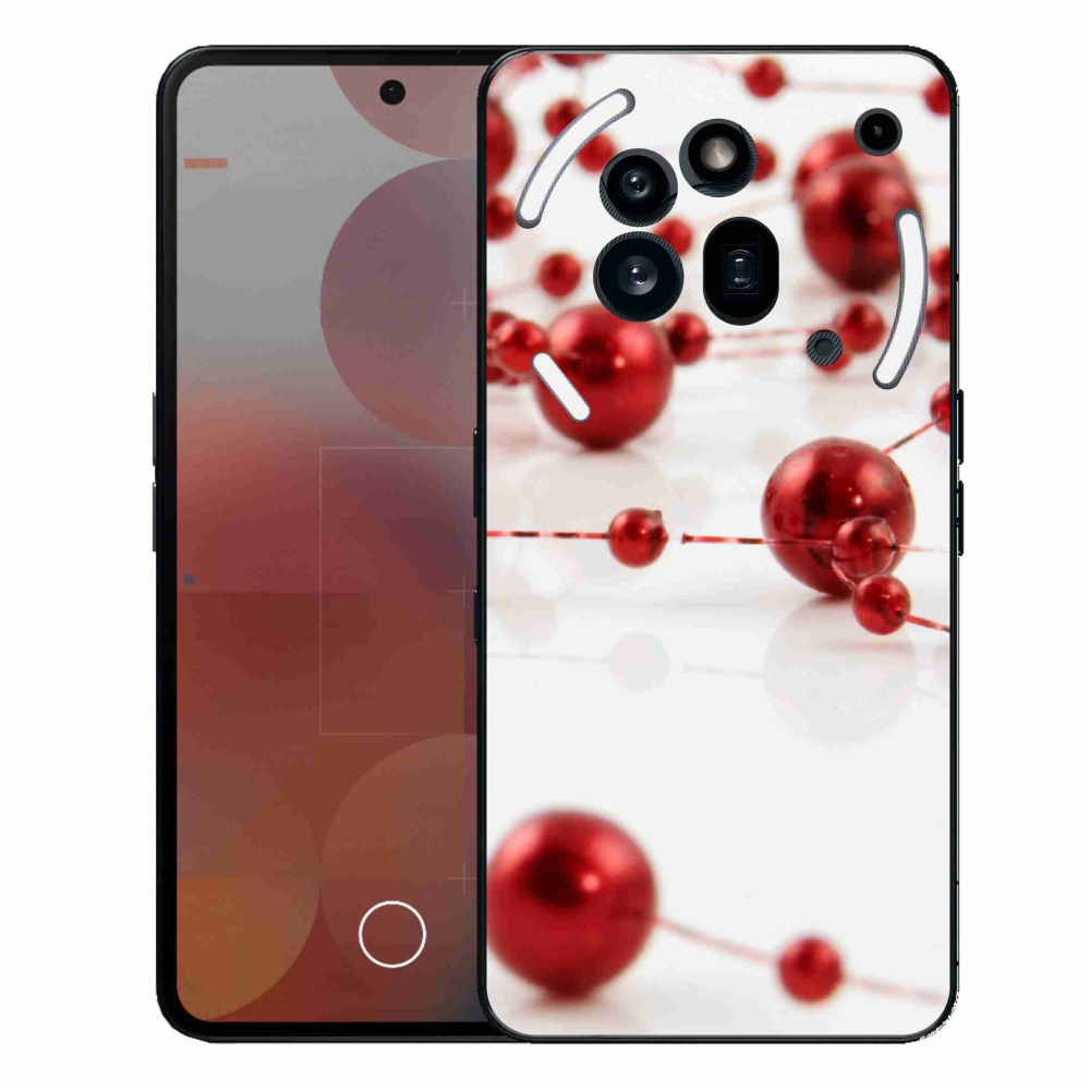 Gelový kryt mmCase na Nothing Phone (3a) Pro - vánoční řetěz