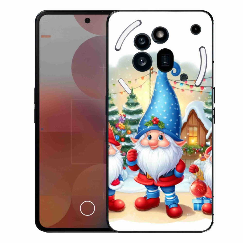 Gelový kryt mmCase na Nothing Phone (3a) Pro - vánoční skřítci