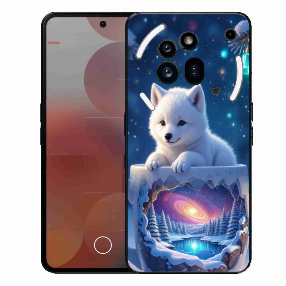 Gelový kryt mmCase na Nothing Phone (3a) Pro - vánoční štěně