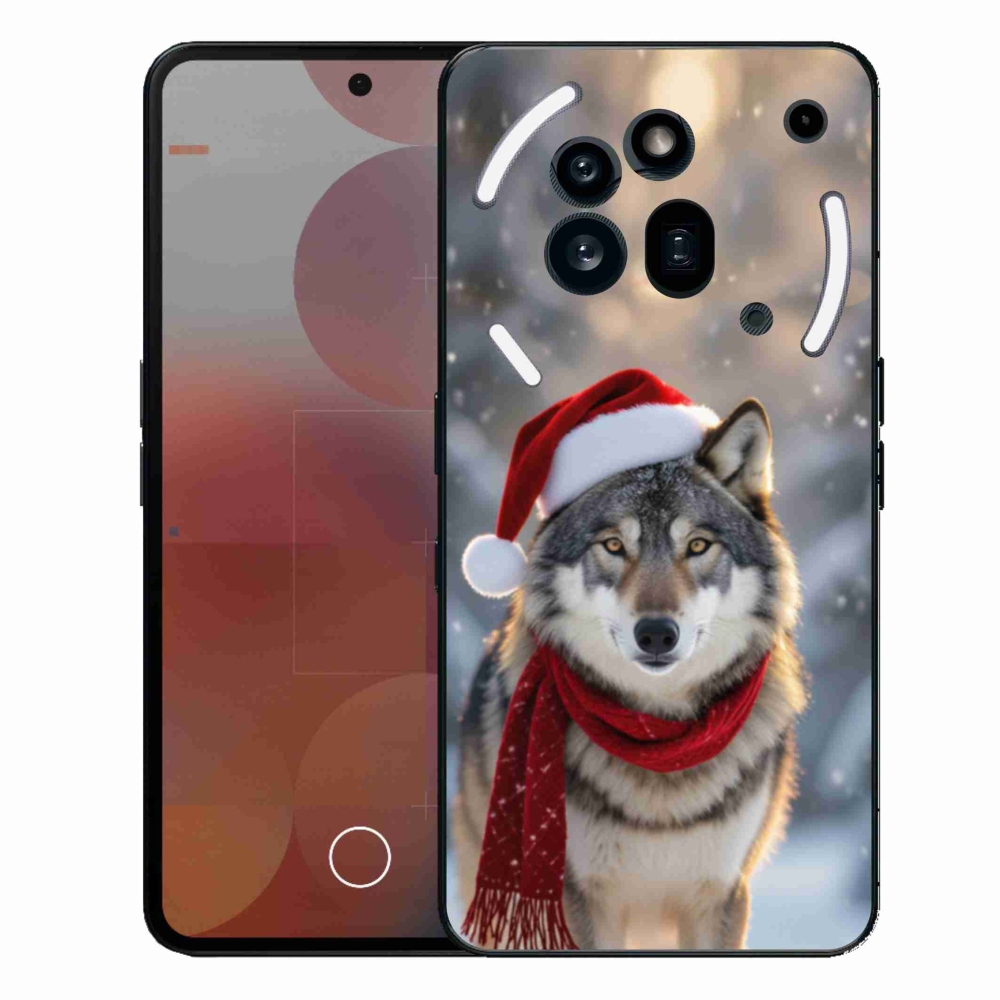 Gelový kryt mmCase na Nothing Phone (3a) Pro - vánoční vlk