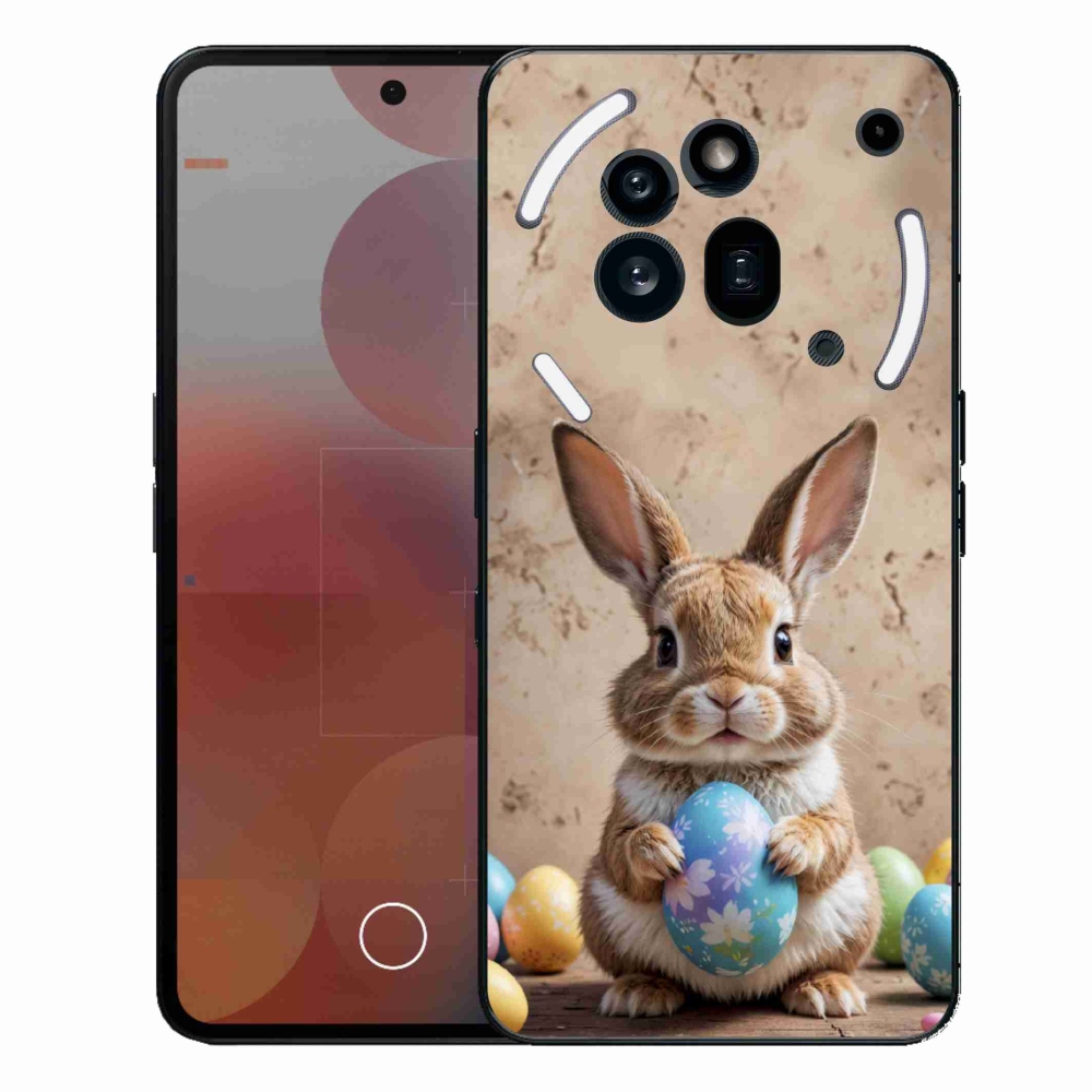 Gelový kryt mmCase na Nothing Phone (3a) Pro - velikonoční králíček