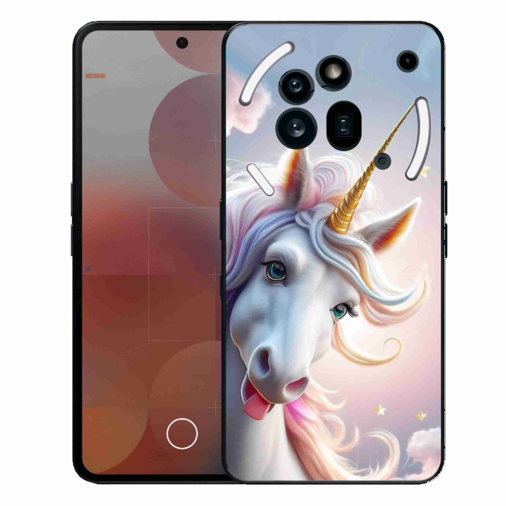 Gelový kryt mmCase na Nothing Phone (3a) Pro - veselý jednorožec