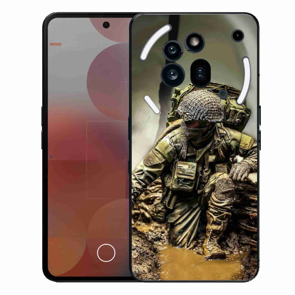 Gelový kryt mmCase na Nothing Phone (3a) Pro - voják