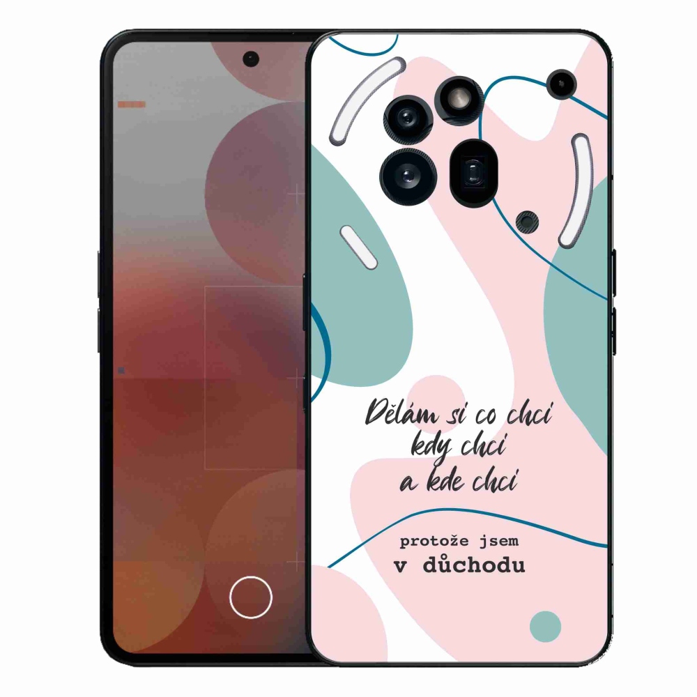 Gelový kryt mmCase na Nothing Phone (3a) Pro - vtipný text 10 bílé pozadí