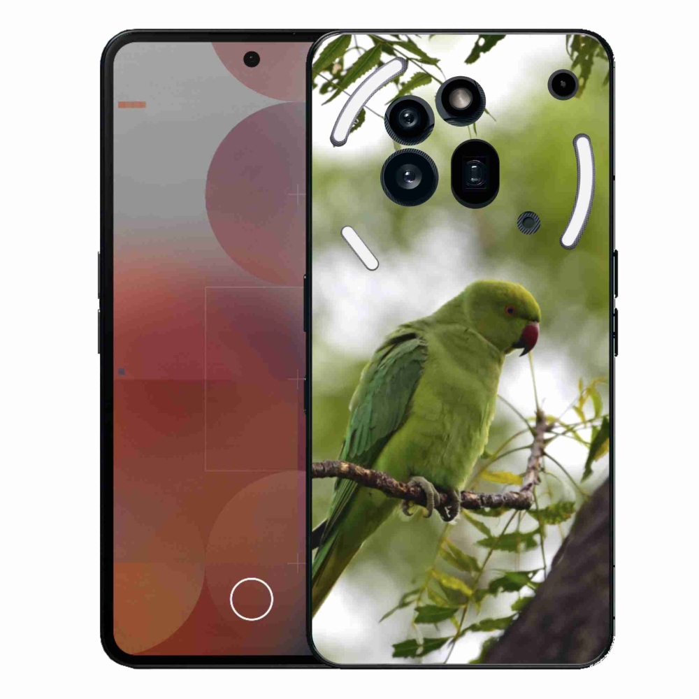 Gelový kryt mmCase na Nothing Phone (3a) Pro - zelený papoušek