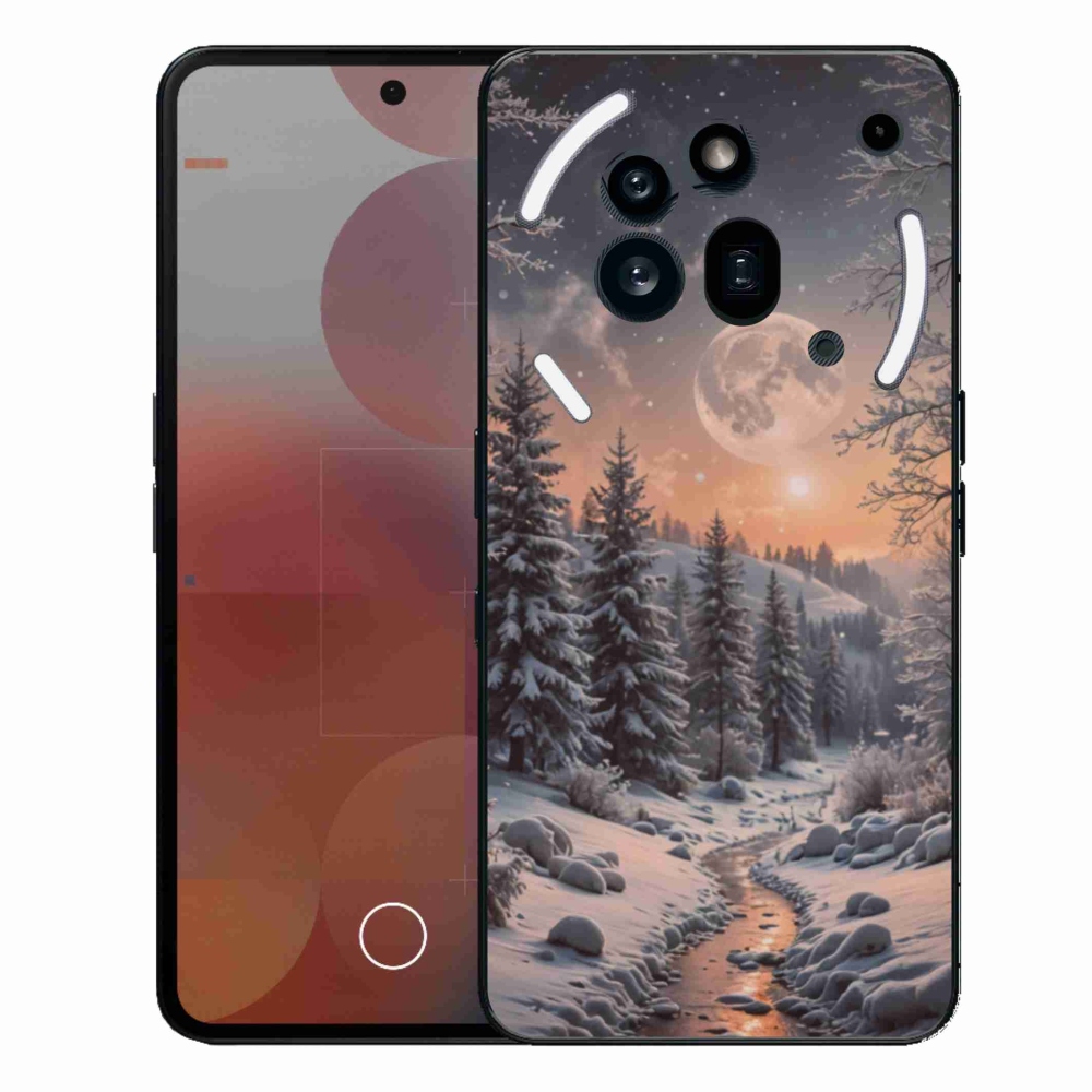 Gelový kryt mmCase na Nothing Phone (3a) Pro - zimní krajina 2