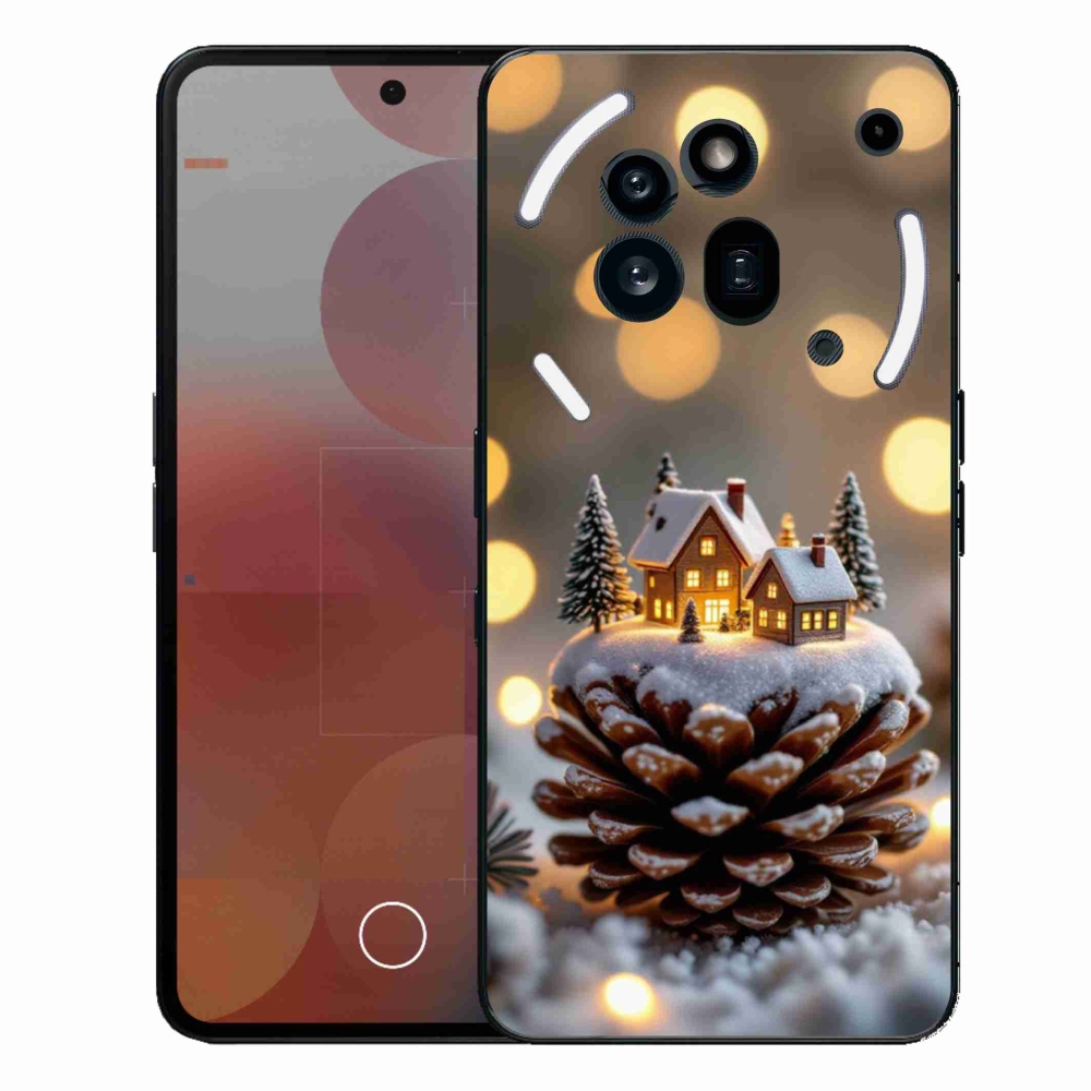 Gelový kryt mmCase na Nothing Phone (3a) Pro - zimní vesnička