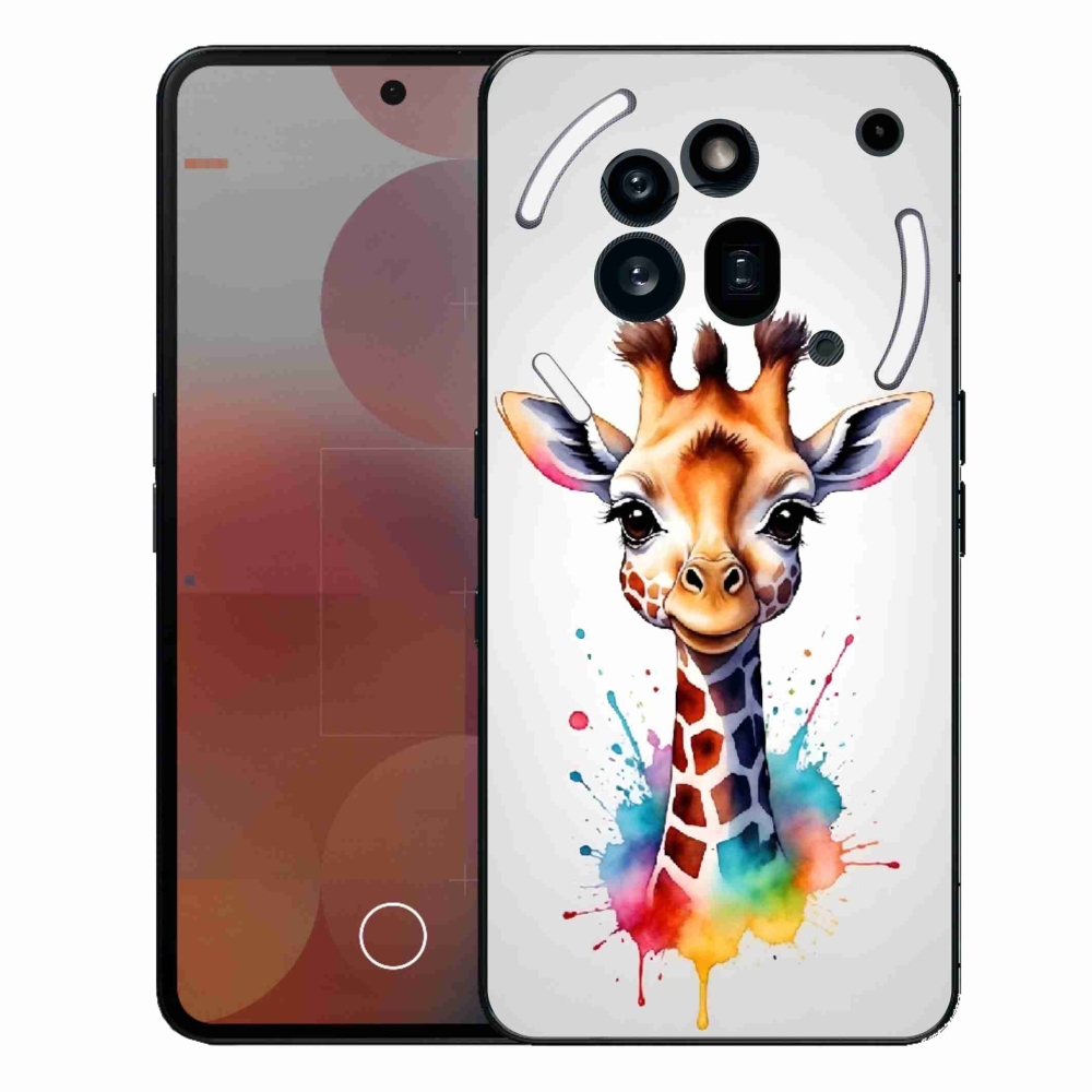 Gelový kryt mmCase na Nothing Phone (3a) Pro - žirafa 1