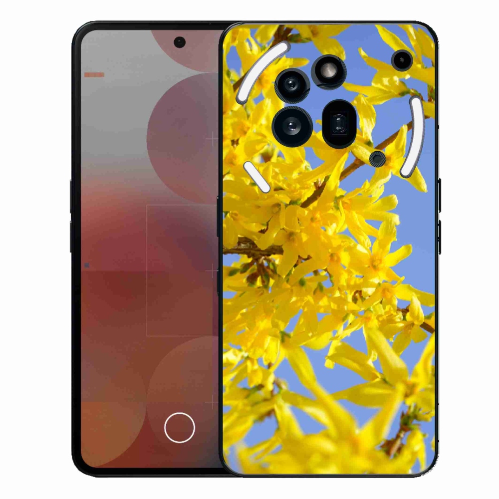 Gelový kryt mmCase na Nothing Phone (3a) Pro - žluté květy