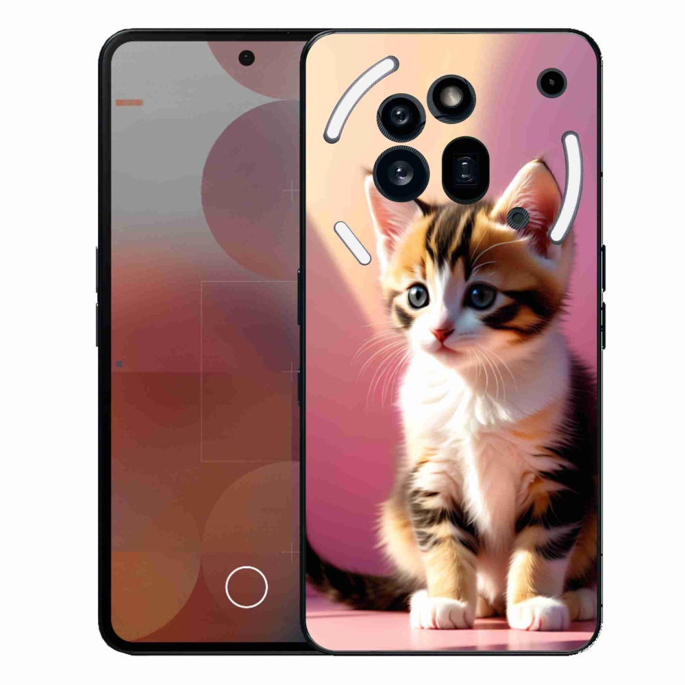 Gelový kryt mmCase na Nothing Phone (3a) Pro - zvědavé kotě 2