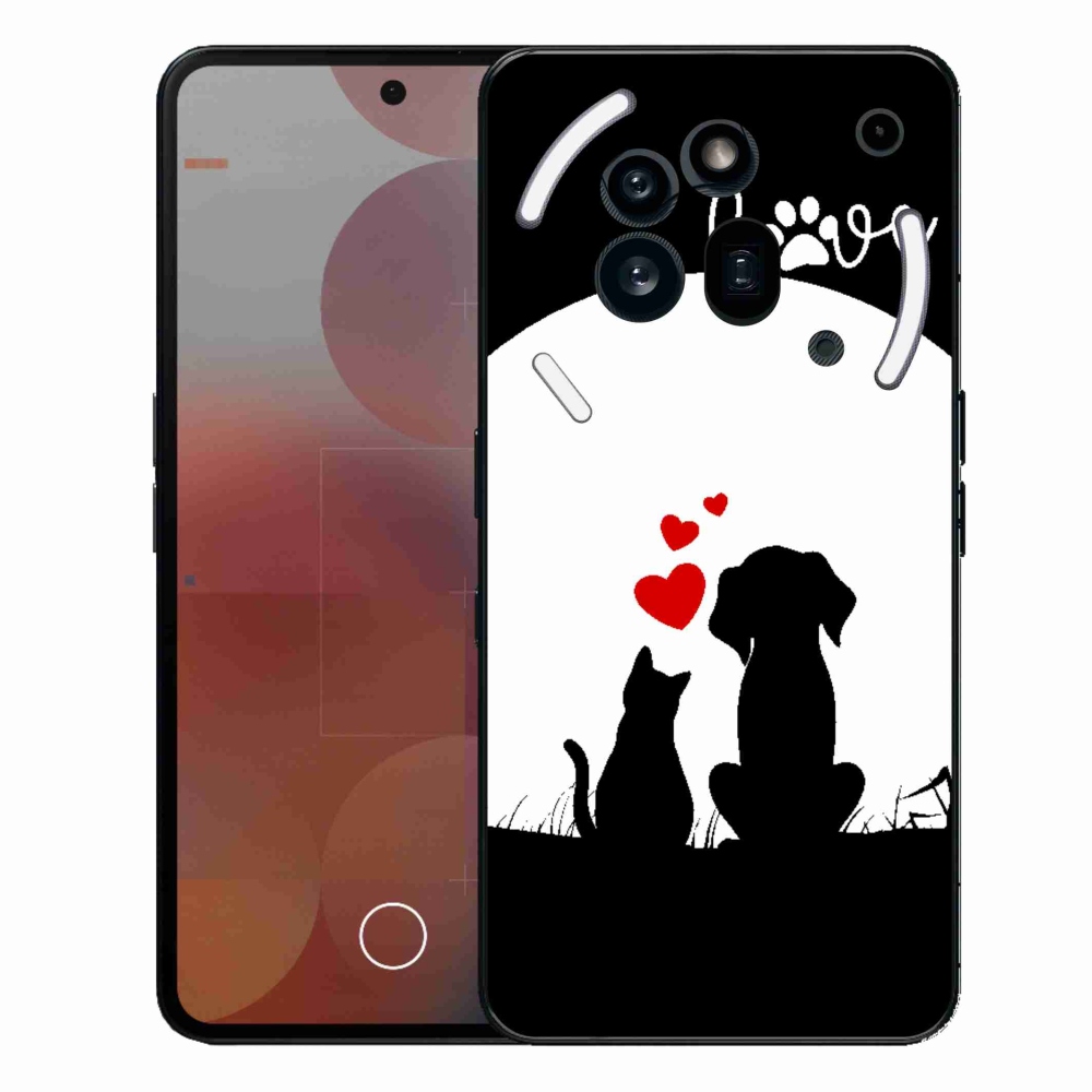 Gelový kryt mmCase na Nothing Phone (3a) Pro - zvířecí láska