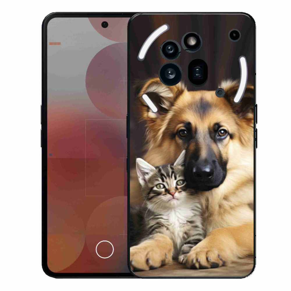 Gelový kryt mmCase na Nothing Phone (3a) Pro - zvířecí přátelství