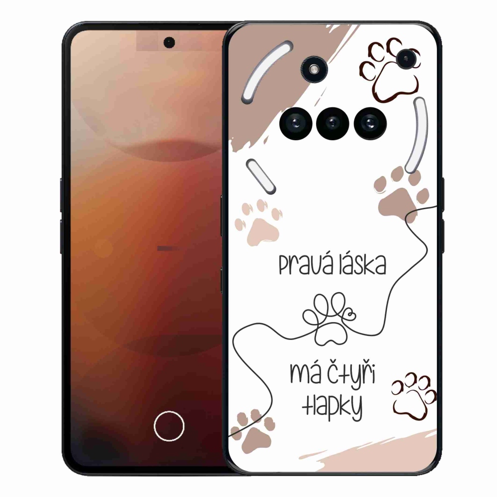 Gelový kryt mmCase na Nothing Phone (3a) - psí motiv 1 bílé pozadí