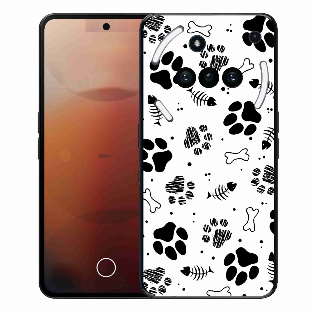 Gelový kryt mmCase na Nothing Phone (3a) - psí tlapky 1