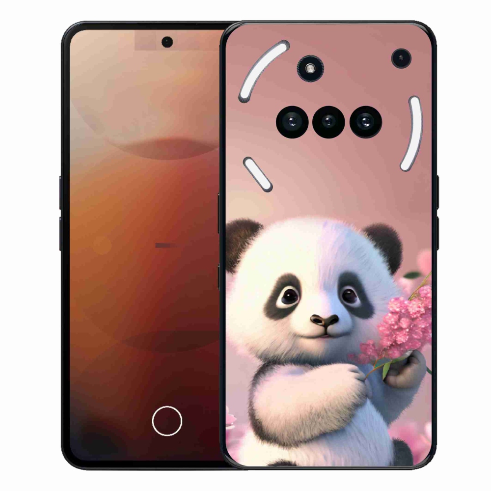 Gelový kryt mmCase na Nothing Phone (3a) - roztomilá panda