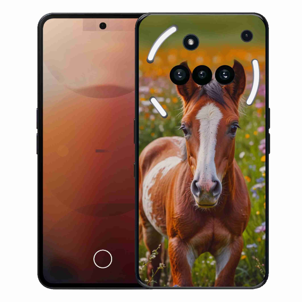Gelový kryt mmCase na Nothing Phone (3a) - roztomilé hříbě