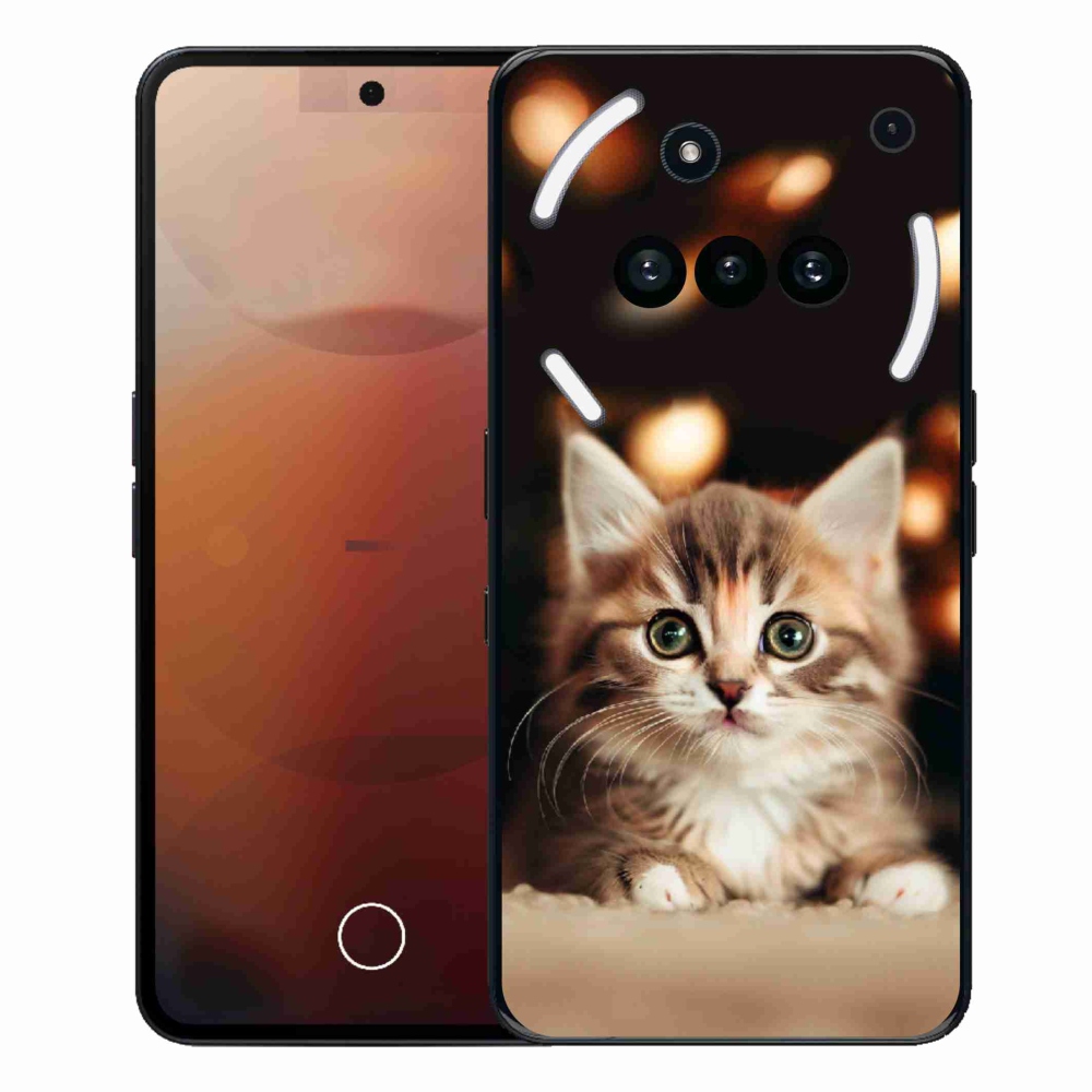 Gelový kryt mmCase na Nothing Phone (3a) - roztomilé kotě 2