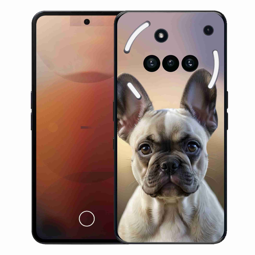 Gelový kryt mmCase na Nothing Phone (3a) - roztomilý francouzský buldoček