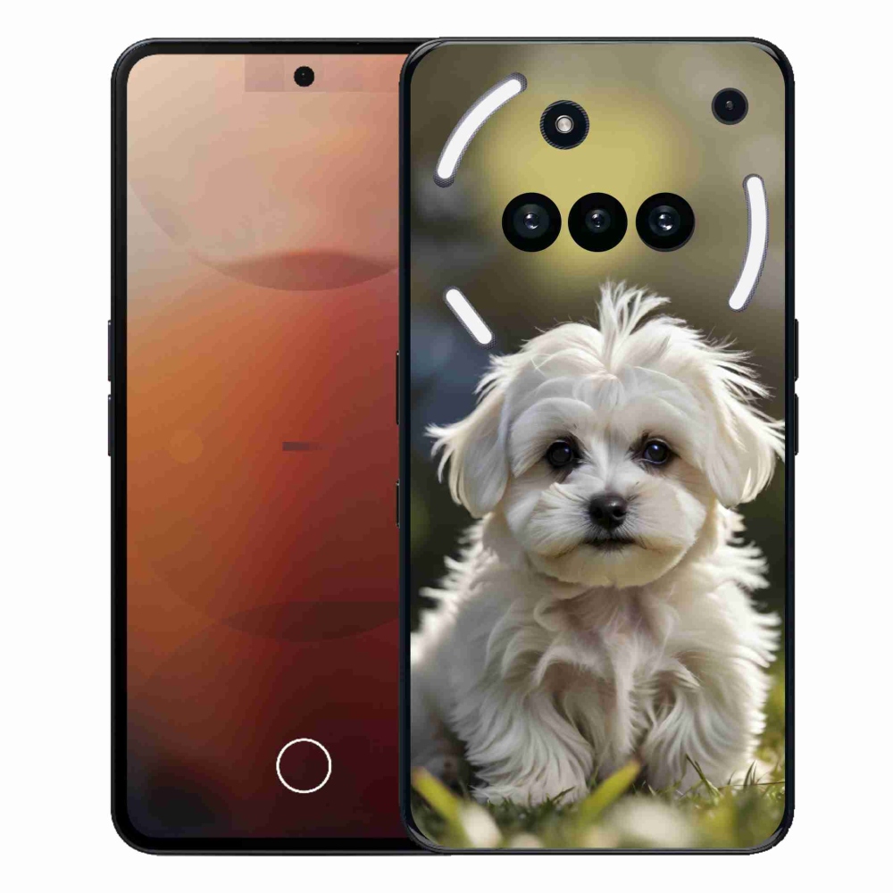 Gelový kryt mmCase na Nothing Phone (3a) - roztomilý maltézský psík