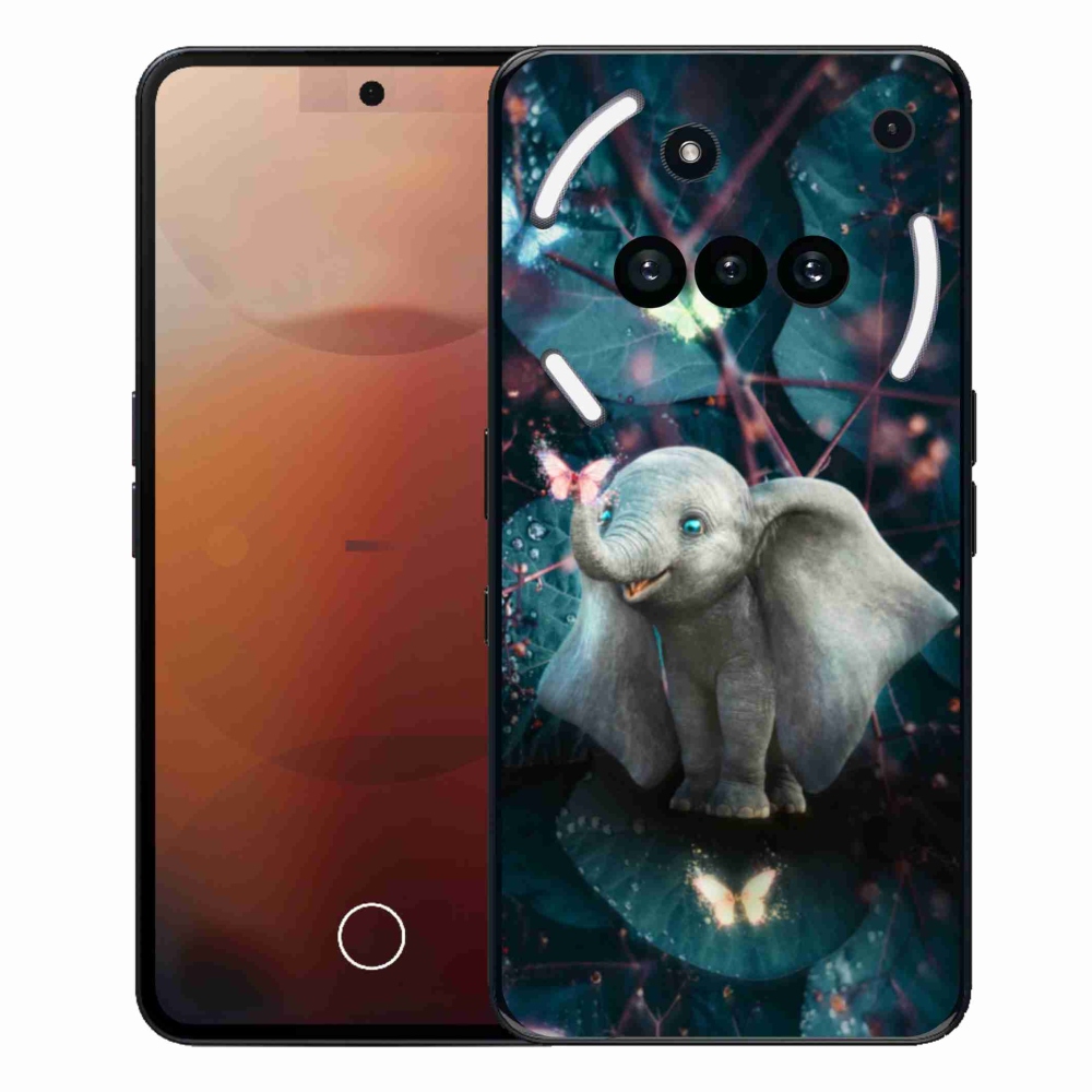 Gelový kryt mmCase na Nothing Phone (3a) - roztomilý slon