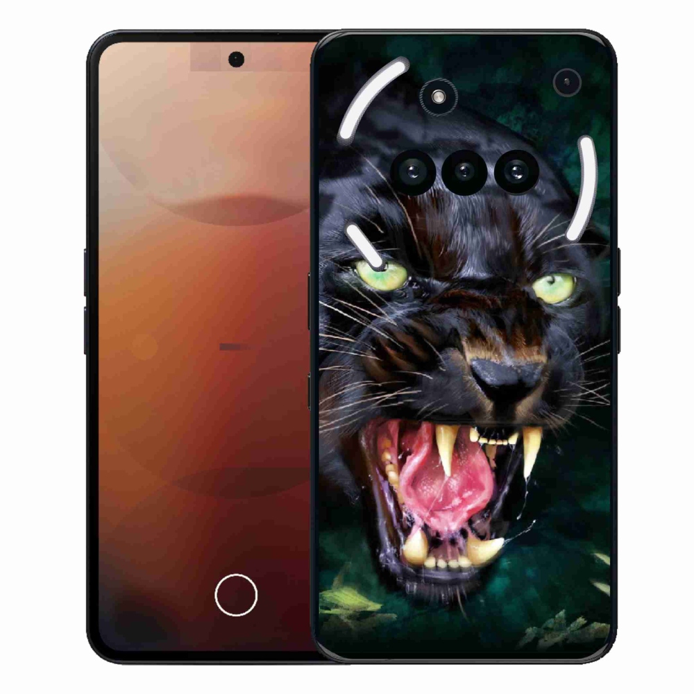 Gelový kryt mmCase na Nothing Phone (3a) - rozzuřený černý panter
