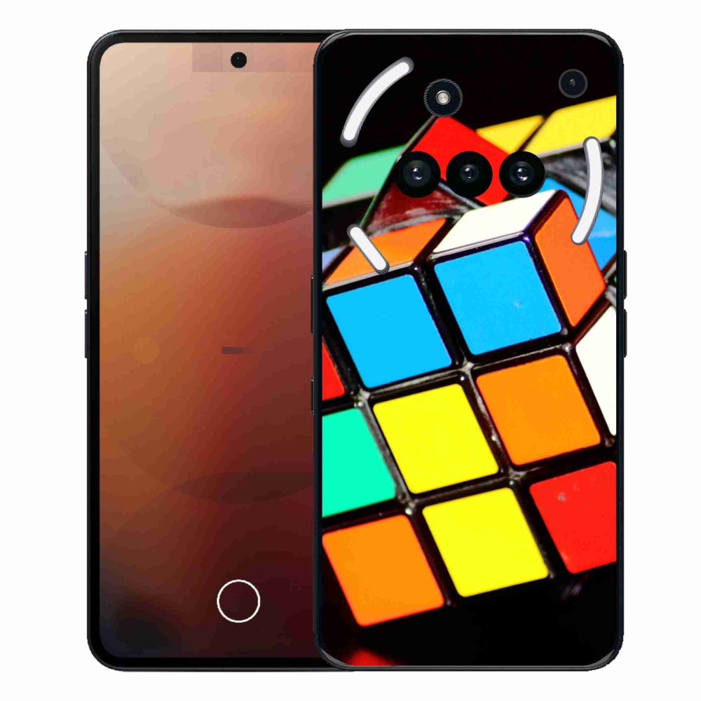 Gelový kryt mmCase na Nothing Phone (3a) - rubikova kostka