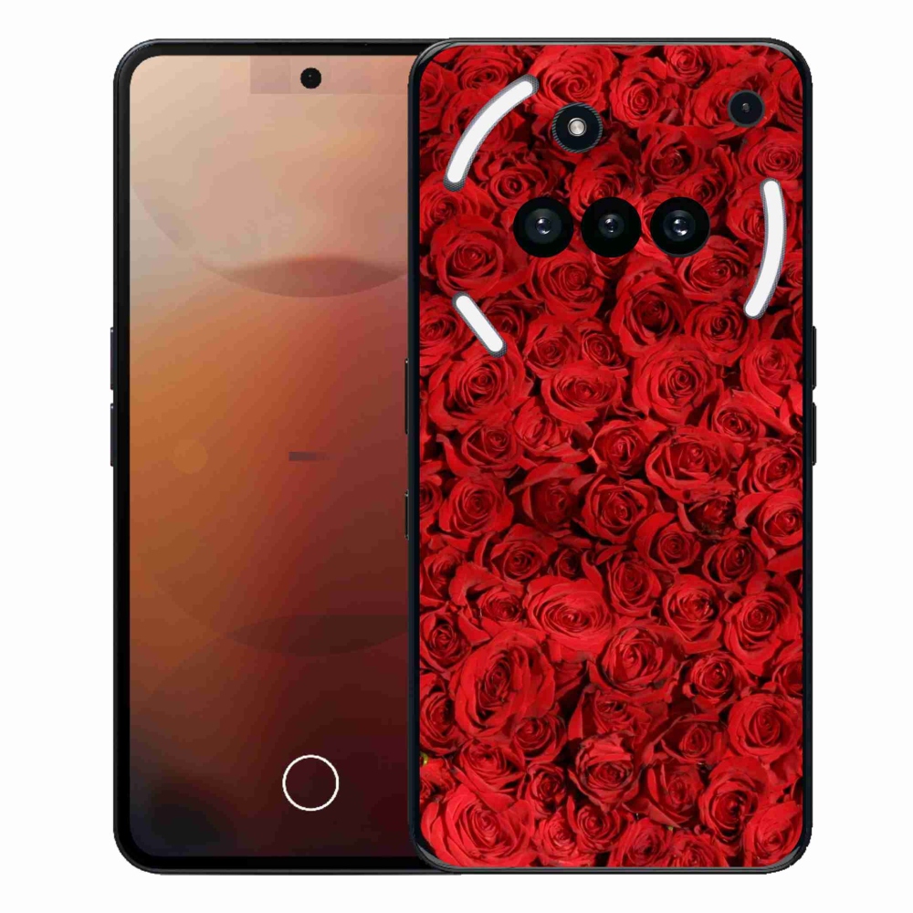 Gelový kryt mmCase na Nothing Phone (3a) - růže