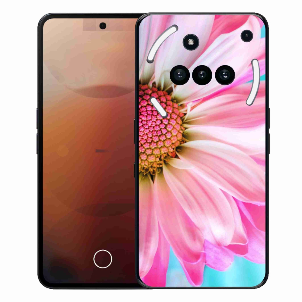Gelový kryt mmCase na Nothing Phone (3a) - růžová květina