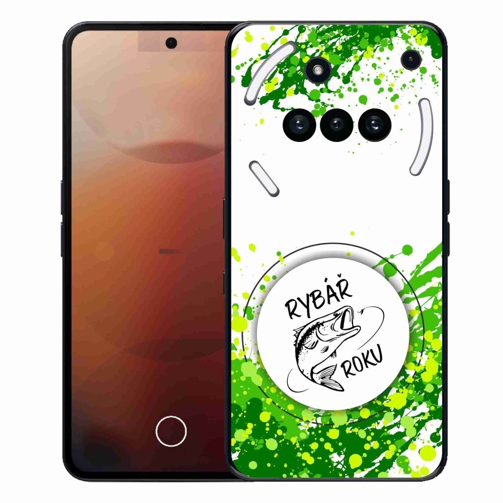 Gelový kryt mmCase na Nothing Phone (3a) - rybář roku bílé pozadí