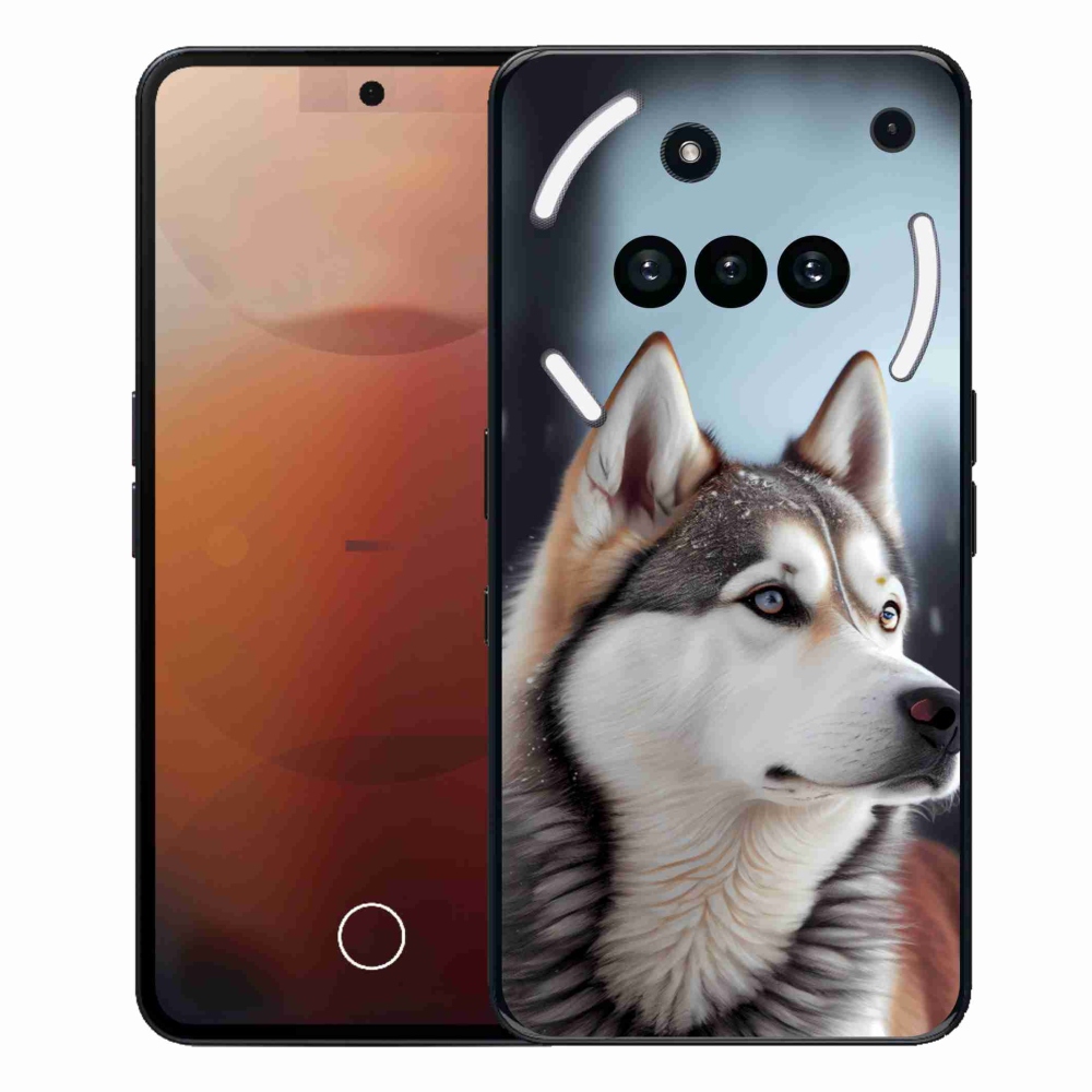 Gelový kryt mmCase na Nothing Phone (3a) - sibiřský husky