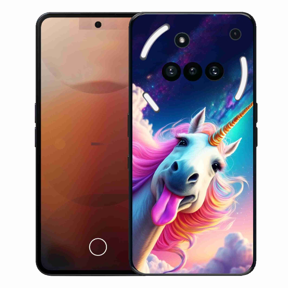 Gelový kryt mmCase na Nothing Phone (3a) - šílený jednorožec
