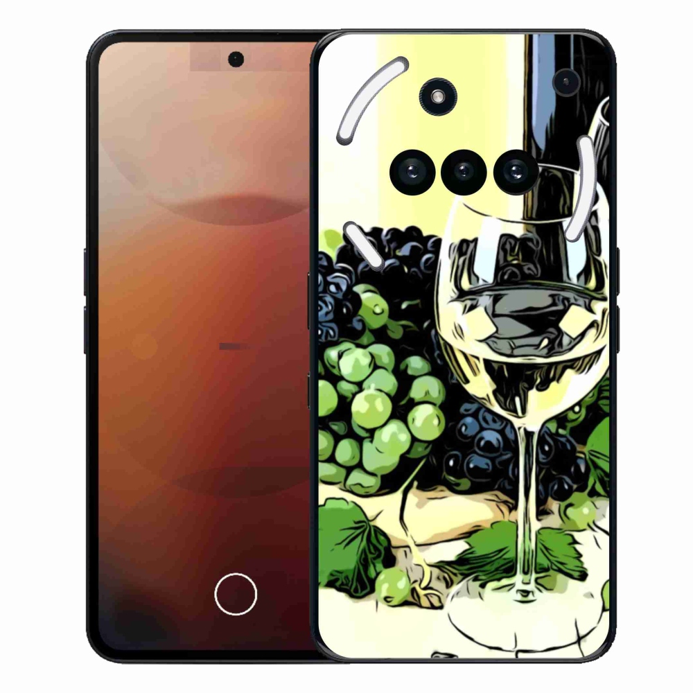 Gelový kryt mmCase na Nothing Phone (3a) - sklenka vína
