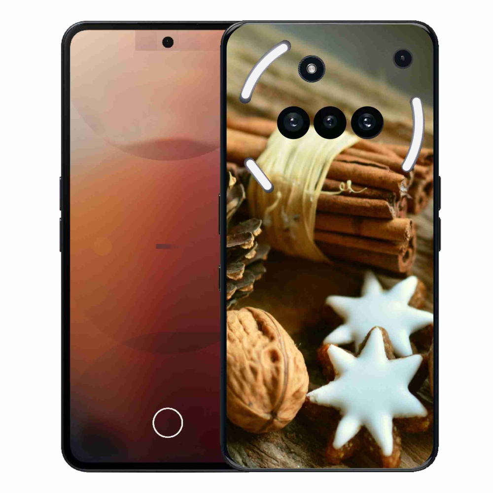 Gelový kryt mmCase na Nothing Phone (3a) - skořice a perníčky