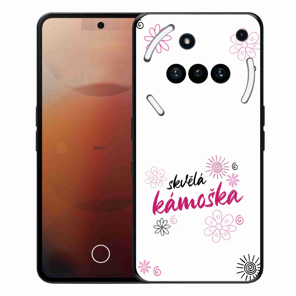 Gelový kryt mmCase na Nothing Phone (3a) - skvělá kámoška bílé pozadí