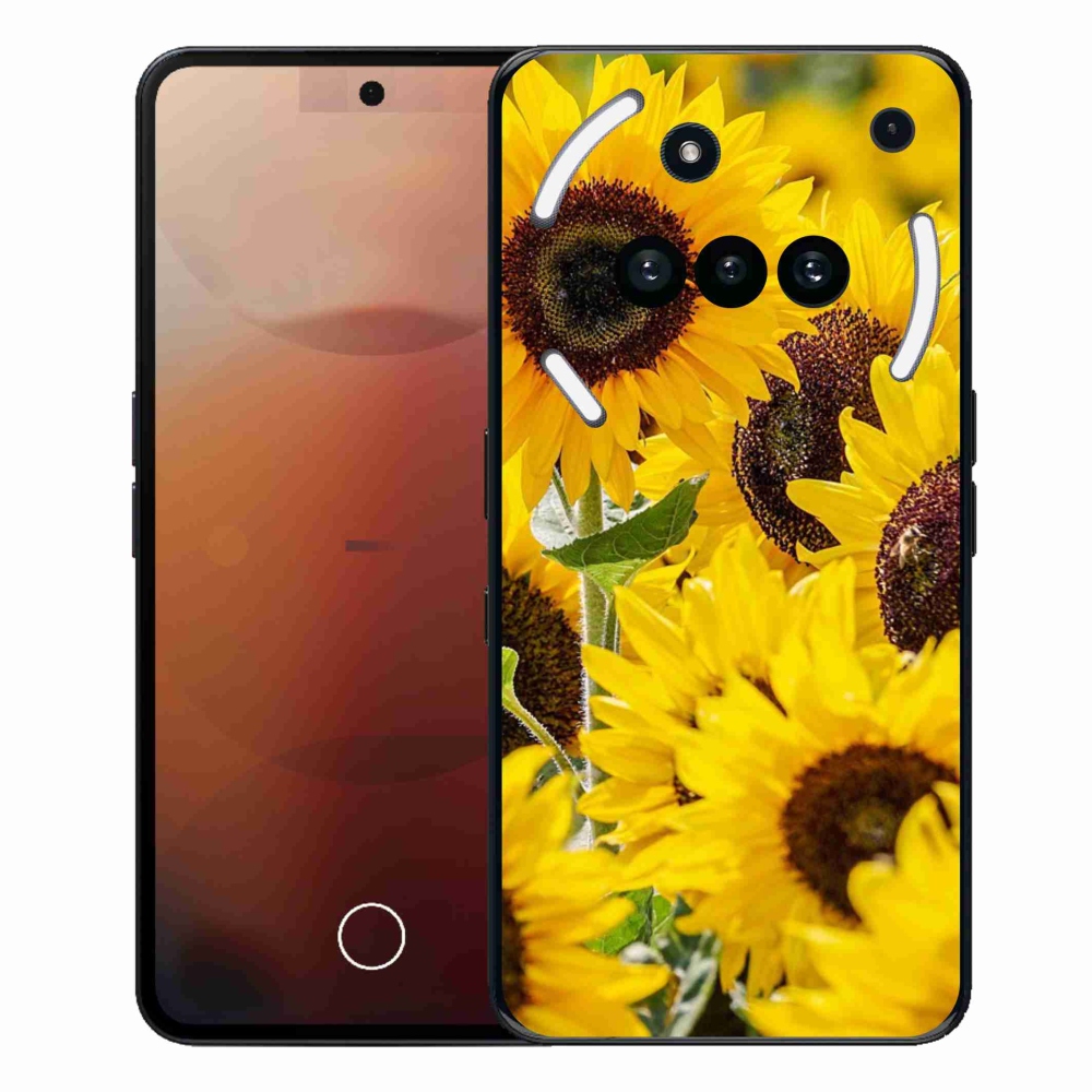 Gelový kryt mmCase na Nothing Phone (3a) - slunečnice
