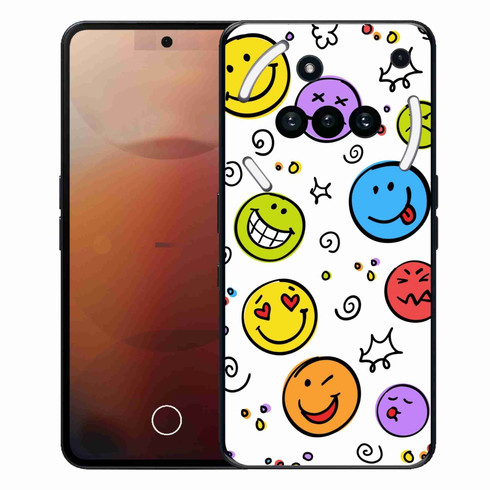 Gelový kryt mmCase na Nothing Phone (3a) - smajlíci