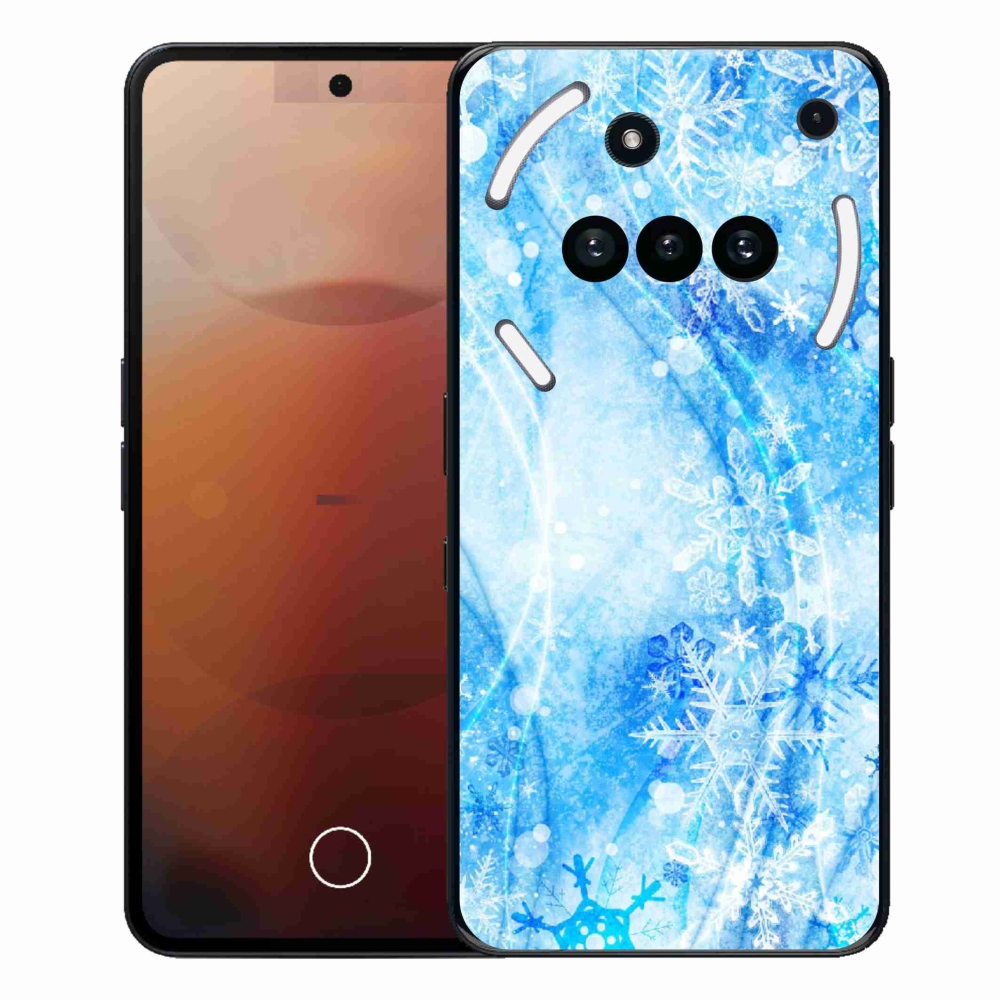 Gelový kryt mmCase na Nothing Phone (3a) - sněhové vločky