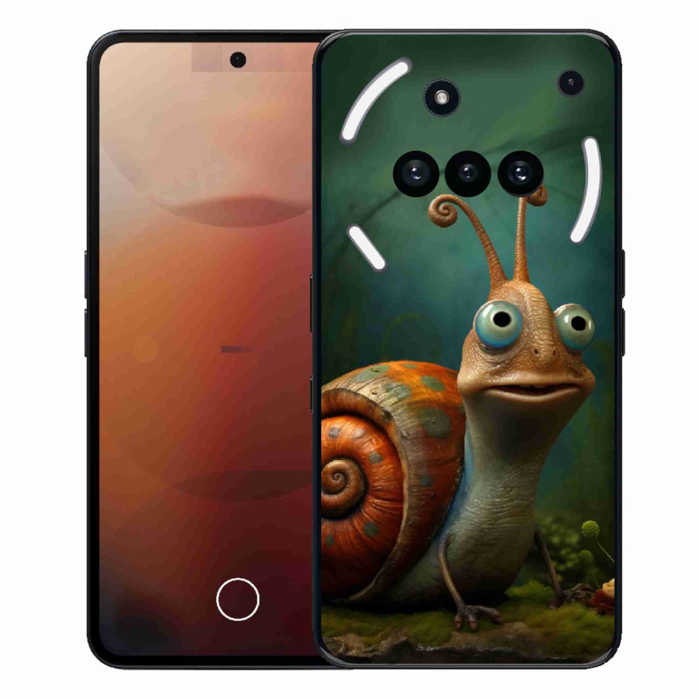 Gelový kryt mmCase na Nothing Phone (3a) - šnek