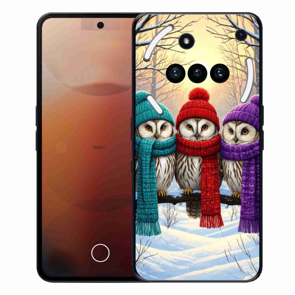 Gelový kryt mmCase na Nothing Phone (3a) - soví přátelé