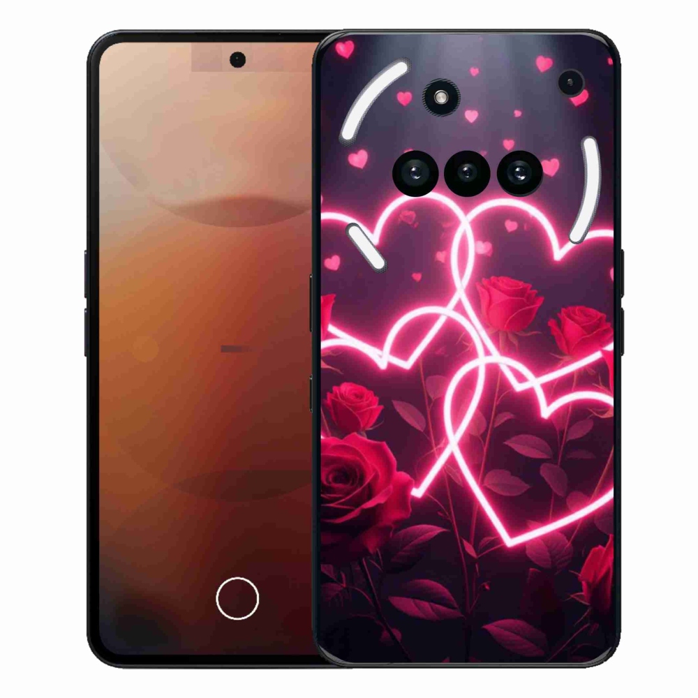 Gelový kryt mmCase na Nothing Phone (3a) - srdce lásky