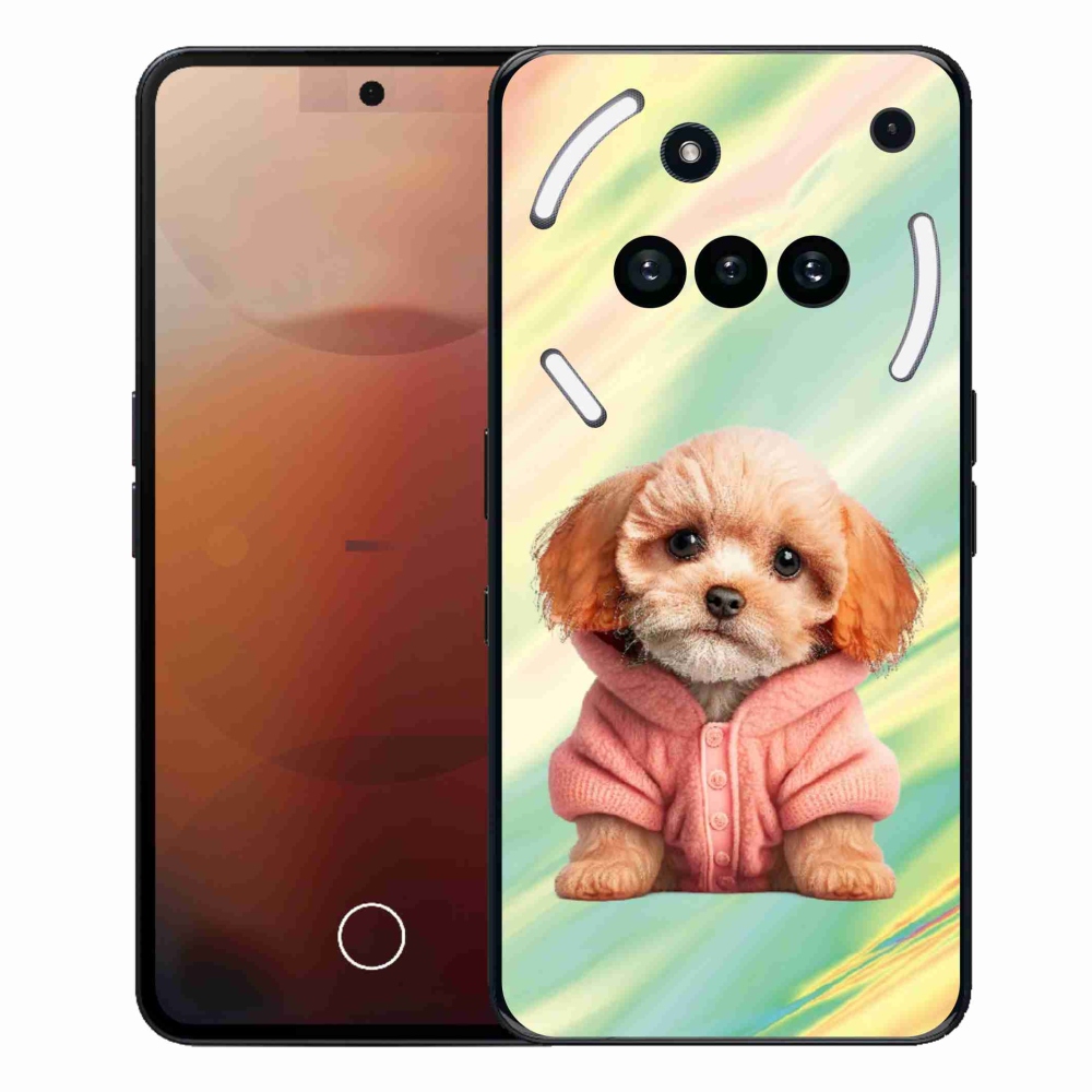 Gelový kryt mmCase na Nothing Phone (3a) - štěně ve svetru
