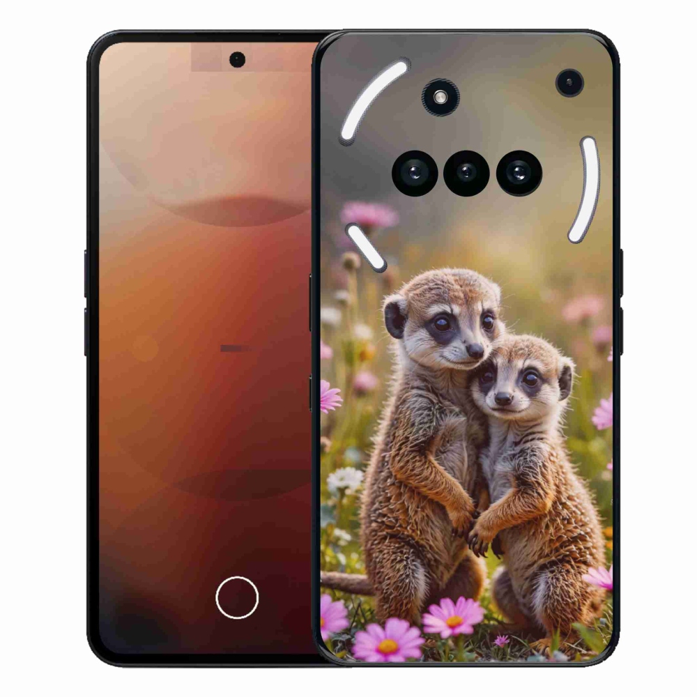 Gelový kryt mmCase na Nothing Phone (3a) - surikatí duo