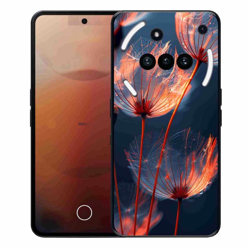 Gelový kryt mmCase na Nothing Phone (3a) - světélkující chmýří